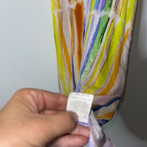 Jams World Easy Jumpsuit Size Extra Small Multicolor Skyline Pattern Pure Rayon - Picture 7 of 11